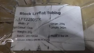 Lay Flat Tubing 2  250g • £12