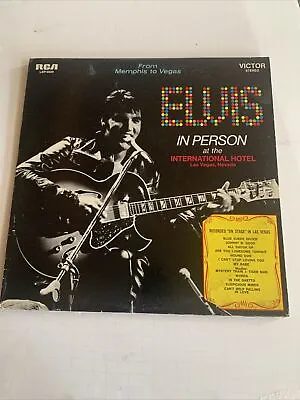 Elvis Presley In Person Int Hotel Las Vegas Back In Memphis Album Vinyl 2 Record • $20.89