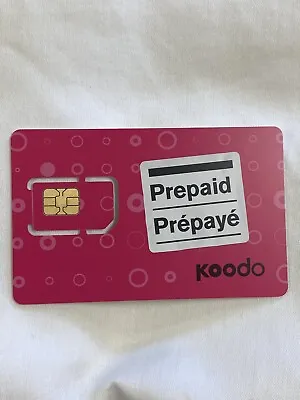 Koodo Mobile Prepaid Sim Card- Standard/Nano/Micro *BRAND NEW NEVER ACTIVATED* • $5.95