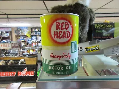 Nice Red Head Metal Quart Oil Can • $250