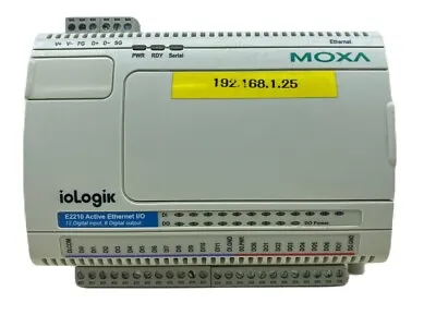 Moxa Iologik E2210 Moxa Iologik E2210 Ethernet I/o Digital Controller • $210