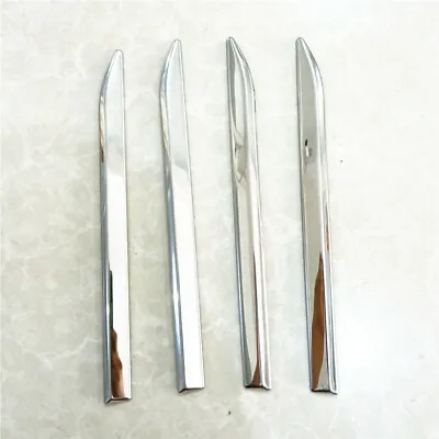 Car SUV Front Side Fender Cover Chrome Door Dagger Emblem Stainless Steel 4Pcs • $17.90