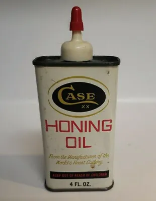 Vintage CASE XX HONING OIL Advertising Tin Can. 4 Oz - 90% Full Good Condition. • $25