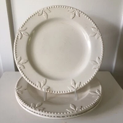 $24.50 • Buy 3 Sorrento Debby Segura Signature 11-3/8  Ivory Dinner Plate Embossed 2001
