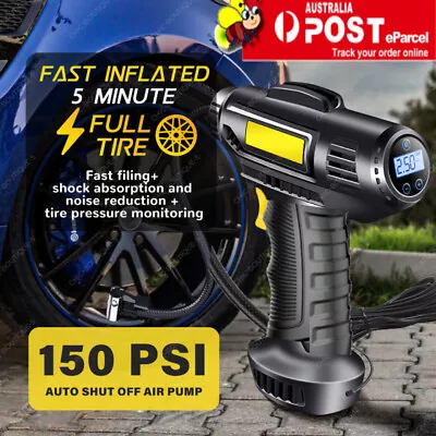 FAST Cordless Electric Car Tyre Inflator Pump Portable Tire Air Compressor Pump • $26.99