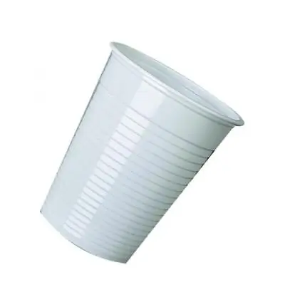 Plastic Drinking Cups White 7oz Recyclable Disposable Pack Of 100 Water Dispense • £4.99