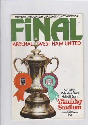 1980 FA Cup Final Arsenal V West Ham United  Programme • £4