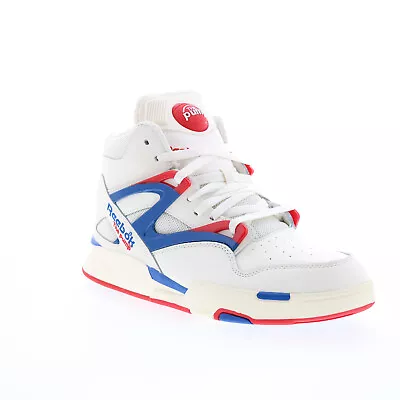 Reebok Pump Omni Zone II Mens Beige Leather Lifestyle Sneakers Shoes • $345.39