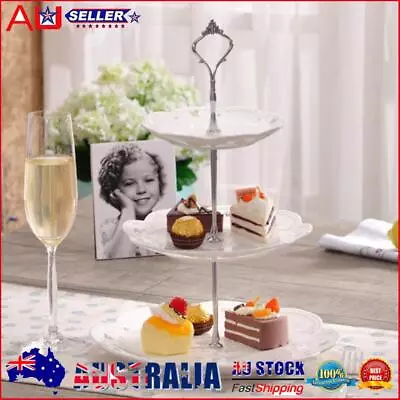 NEW Three-layer Cake Plate Stand Handle Fitting DIY Crown Rod Rack For Wedding P • $7.05