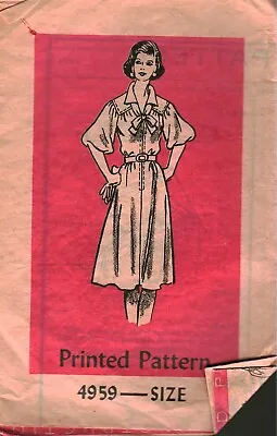 4959 Vintage Mail Order Sewing Pattern 1960s Misses Dress Shopping Career Church • $5.59