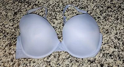 PINK Victoria's Secret Push Up Bra Periwinkle Blue 36DD • $1.99