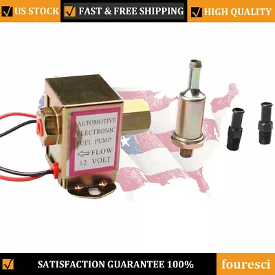 CarBole 2.5-4 PSI Electronic Fuel Pump For Carburetor Engine 12V 6.7 Cm E8012S • $17.95