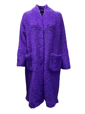 Marina Rinaldi Women's Purple Ondoso Button Closure Coat Size 18W/27 NWT • $321.25