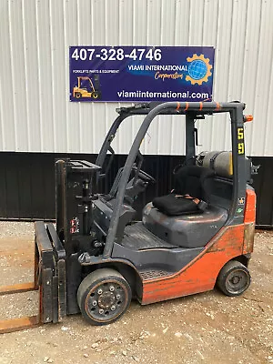 2012 TOYOTA 8FGCU20 FORKLIFT - 2 Stage Trucker Mast - Fork Positioners - S/S • $7500