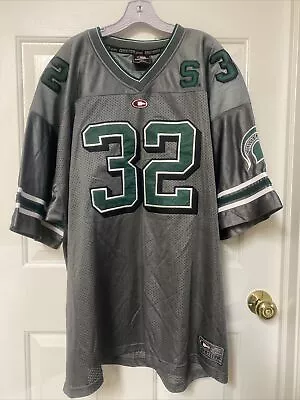 Vintage Colosseum Michigan State Spartans #32 Green Men’s XXL Football Jersey • $25.98