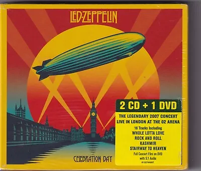 Led Zeppelin Celebration Day  **New & Sealed Original CD 2012  2xCD & DVD Pack • $55