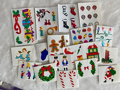 Mrs. Grossman's Sticker Lot Christmas Holidays Vintage 1990s Tree 19 Mods Sheets • $22.73