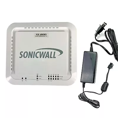 Sonicwall TZ 200 Wireless-N Firewall VPN Security Appliance APL22-070 W/Adapter • $36