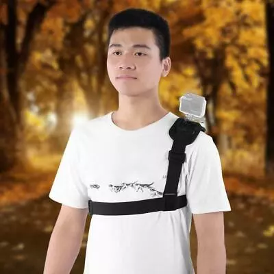 Universal Single Shoulder Strap Mount Chest Harness Belt Travel For GoPro 2 3 4 • $13.65