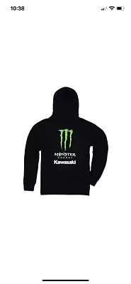 Officially Licensed Monster Energy Kawasaki Pullover Hoody Sweatshirt Mens 3XL • $48