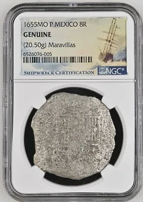 1655 P Mexico 8 Reales Maravillas Shipwreck Ngc Genuine • $4500