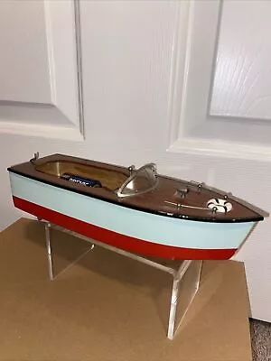 Vintage 1950's Battery Operated NBK Japan Power-Cruiser Wood Toy Boat • $140