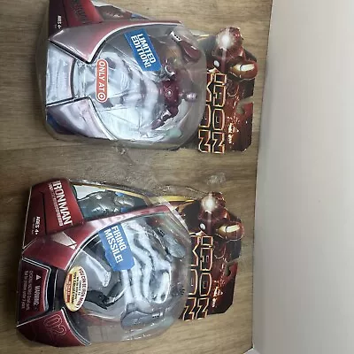 2008 Iron Man Movie MARK  02 & 03 IRON MONGER OPENING COCKPIT Figure Lot Marvel • $24.95