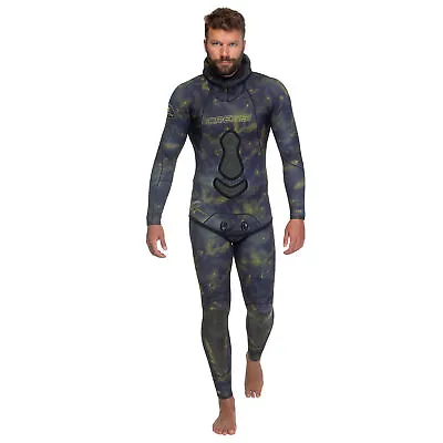 Used Cressi 5mm Mans 2-piece Freediving Wetsuit - Camou - Large/4 • $229.20
