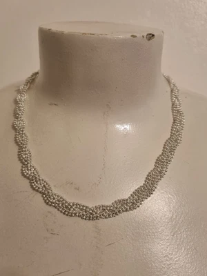 £2 • Buy Pretty M&S Twisted Silver Tone Necklace Costume Jewellery