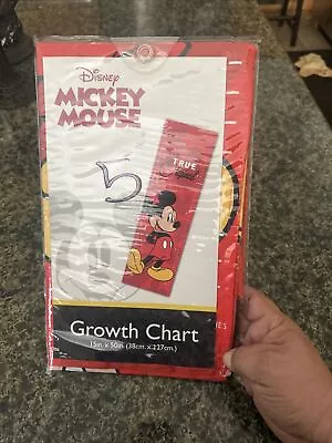 Disney Mickey Mouse Growth Chart 15”x50” • $36.26