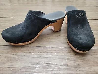 UGG Australia Abbie Suede Studded Wooden Clogs Women’s Shoes Size  8 • $40