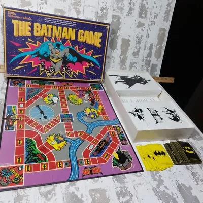 Vintage 1989 The Batman Game 50th Anniversary Edition 90% Missing Pieces  • $14