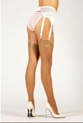 CERVIN Enola Couture 15 Denier Nylon Stockings Sizes 2 3 4 5 6  Tan New • $26.99