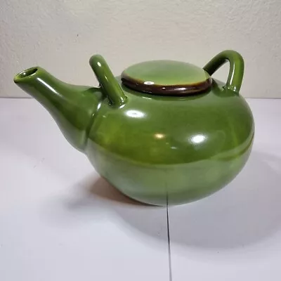 Vintage Ceramic Green Teapot 2 Hands • $25