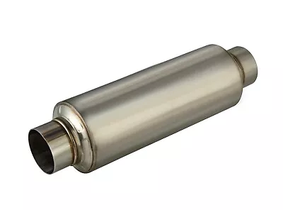 3 Inlet/Outlet Exhaust Muffler Resonator 5  Round Body- 17  L • $59.86