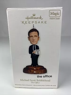 2011 Michael Scott Bobblehead The Office Hallmark Keepsake Magic Ornament. WORKS • $29.99