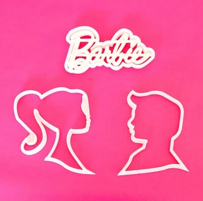 $11.99 • Buy Barbie And Ken Cookie Cutter Set - Gingerbread And Embosser Fondant Cutout