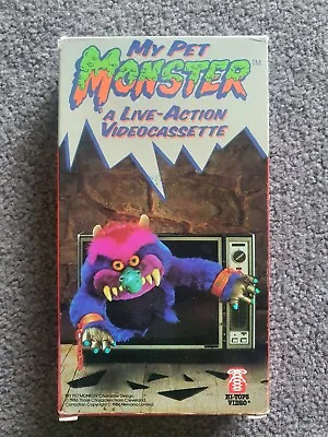 My Pet Monster A Live-Action Videocassette VHS Tape 1986 Hi-Tops Video Rare Kids • $97.21