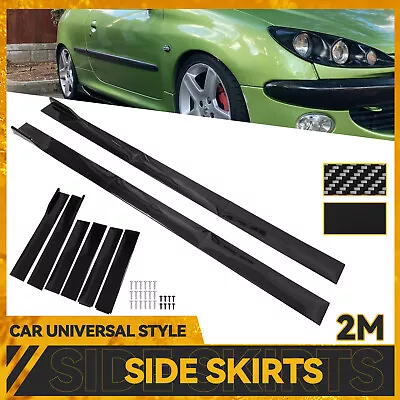 For Honda Civic SI Coupe Sedan 78.7'' Side Skirt Extension Splitter Rocker Panel • $30.91