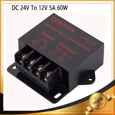 DC 24V To DC 12V 5A 60W Voltage Regulator Buck Converter Step Down Module Car UK • £9.55