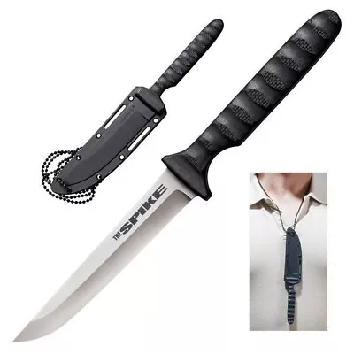 Cold Steel Spike Fixed Knife Drop Point Blade G10 Handle Sheath - 53NCC • $28.90