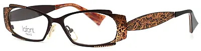 JEAN LAFONT Idylle 500 Brown Womens Rectangle Full Rim Eyeglasses 50-15-135 B:29 • $59.99