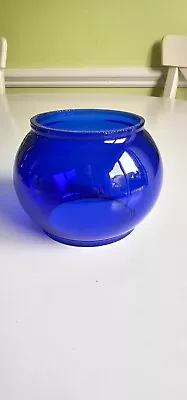 Cobalt Blue Glass Globe For Short RR Railroad Railway Lanterns • $78.13