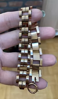 Antique Victorian Deco VTG Harry S. Bick 1/20 12K ROSE Gold Filled Bracelet 7.75 • $49.99