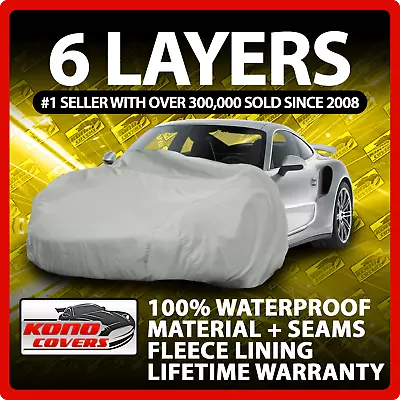 6 Layer Car Cover Indoor Outdoor Waterproof Breathable Layers Fleece Lining 3244 • $55.95