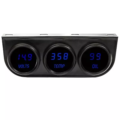 Digital Gauges 2-1/16  3-Gauge Panel With Voltmeter / Water Temp / Oil Pressure  • $122.39