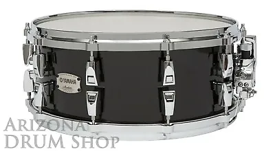 Yamaha Absolute Hybrid Maple 14x6 Snare Drum Solid Black (AMS1460SOB) In Stock! • $699.99