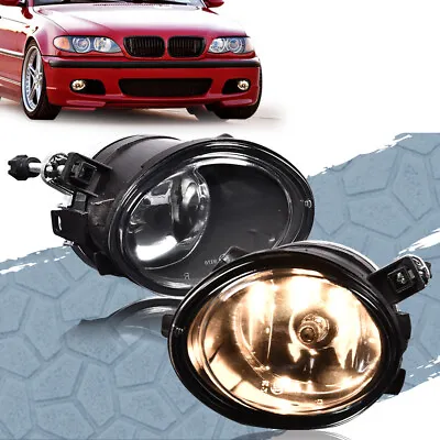 Clear Front Driving Fog Lights Lamps Fit For 01-06 BMW E46 3 Series 01-03 M3 M5 • $22.89