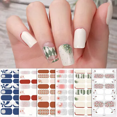 Nail Stickers Nail Art Nail Decoration Christmas Nail Stickers 16 Tips Cute • $1.78