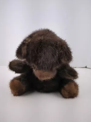 Vintage Real Mink Fur Teddy Bear Snuggly 9  JC Robinson Bloomingdales  Original • $59.99